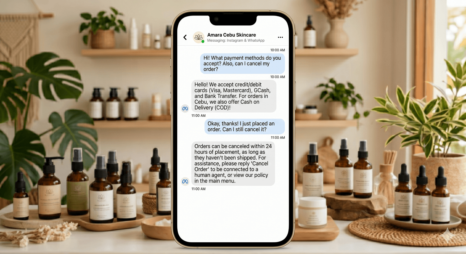 Meta Business AI as a smart, always-on assistant.