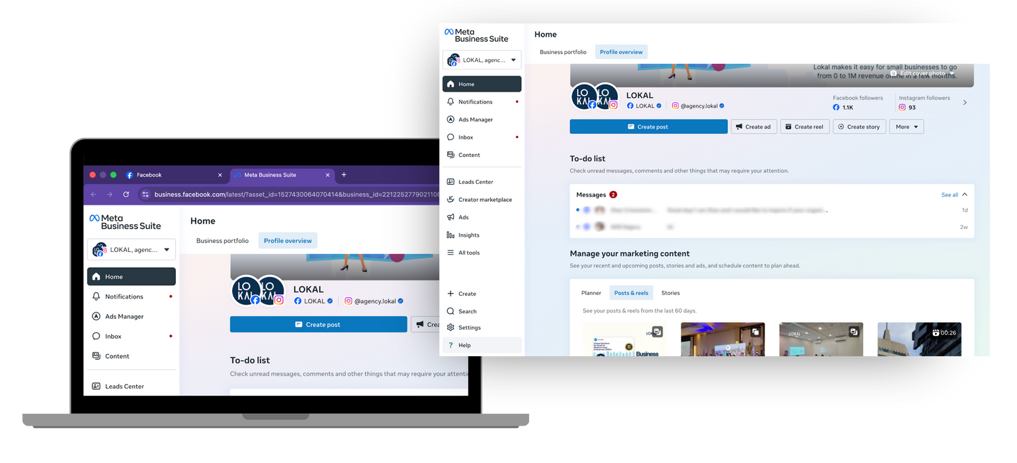 Getting started with Meta Business Suite